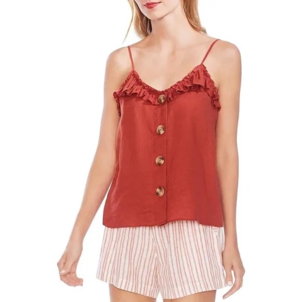 Vince Camuto Burnt Orange Tank Top, size S
